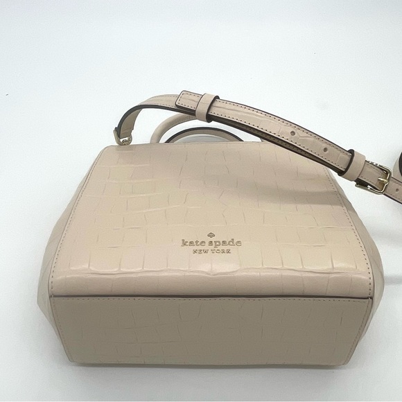 Kate Spade Amour Mini Frame Croco Leather Satchel Crossbody Bag - Picture 5 of 11